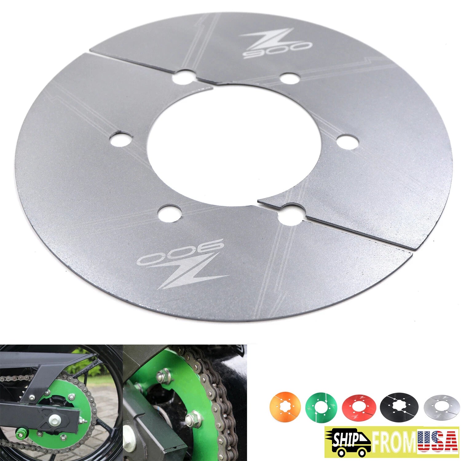 CNC Sprocket Chain Guard Cover for Kawasaki Z900 (2017–2020)