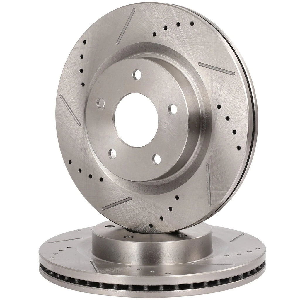 Vented Front Brake Rotors for Nissan Altima (2013) - Drilled & Slotted