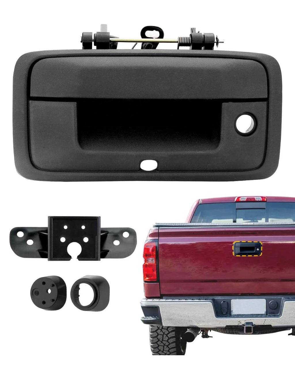 Tailgate Handle with Camera Hole for Chevy Silverado GMC Sierra (2014–2015)