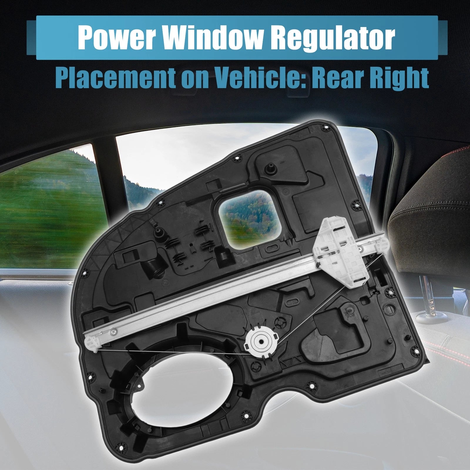 Rear Right Power Window Regulator for Dodge Ram 1500 (2010–2023)