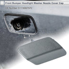 Bumper Headlight Washer Nozzle Cover Cap for BMW 320i (2012–2013) Grey