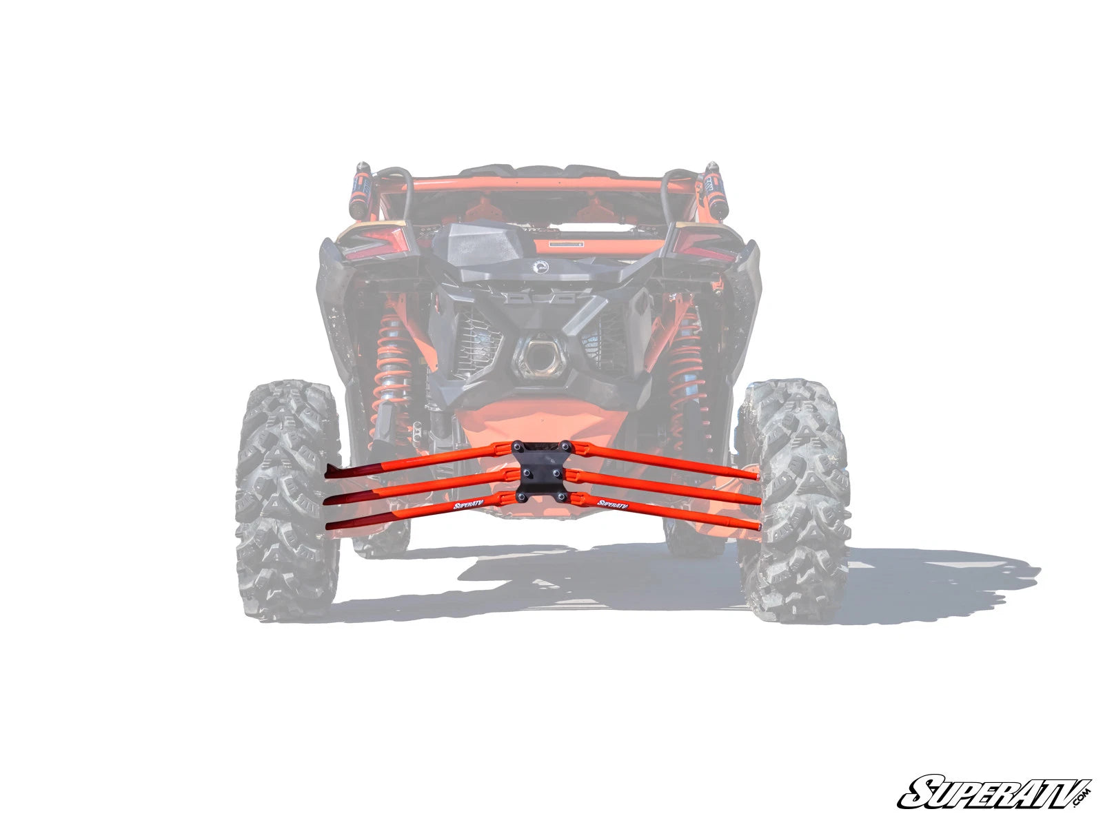 SuperATV Tubed Rear Radius Arms for Can-Am Maverick X3 (2017–2023) - Red