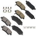 Set of 8 Ceramic Brake Pads for Hyundai Elantra GT, KIA Forte