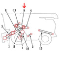 Primary Countershaft Belt for John Deere Combine (AMH84462, H84462)