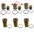Set of 3 Fuel & Oil Filters for Ford 6.0L Turbo Diesel (2003–2007)