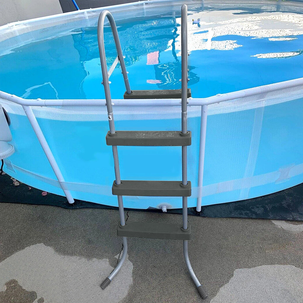 3-Step Swimming Pool Ladder for Above Ground Pools (36 Inch Wall Height)