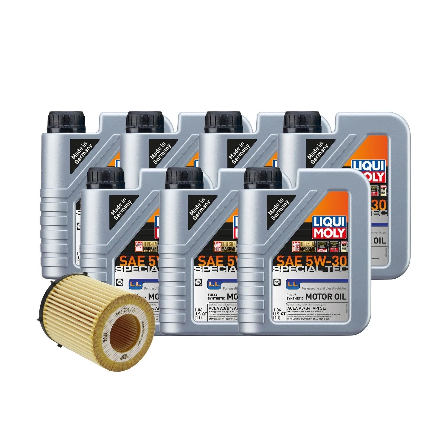 Liqui Moly 7L Special Tec LL 5W-30 Oil Change Kit for Mercedes M274 (2013–2020)
