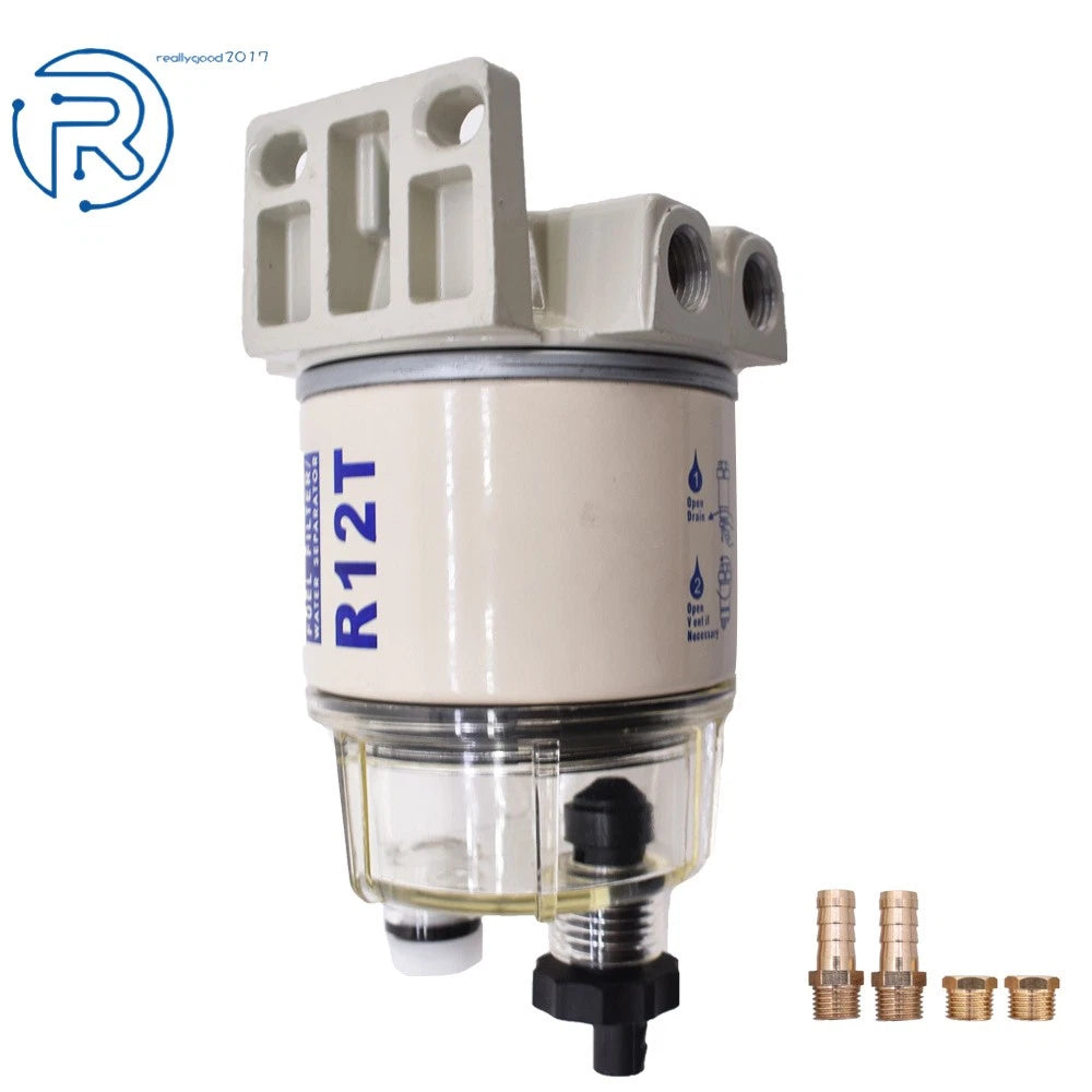10 Micron Spin-on Fuel Filter / Water Separator for R12T Boat