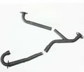 Blue Alloy Twin Exhaust Pipe Mufflers for 250cc Hummer Style ATV