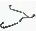 Blue Alloy Twin Exhaust Pipe Mufflers for 250cc Hummer Style ATV