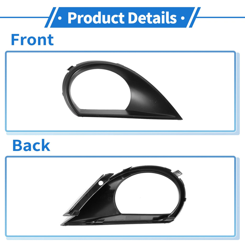 1pc Fog Light Grill for Audi Q7 (2010–2015) No. 4L0807489A ABS Black
