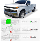 Set of 2 Chrome OE Style Running Boards for Silverado Sierra (2019-2026)