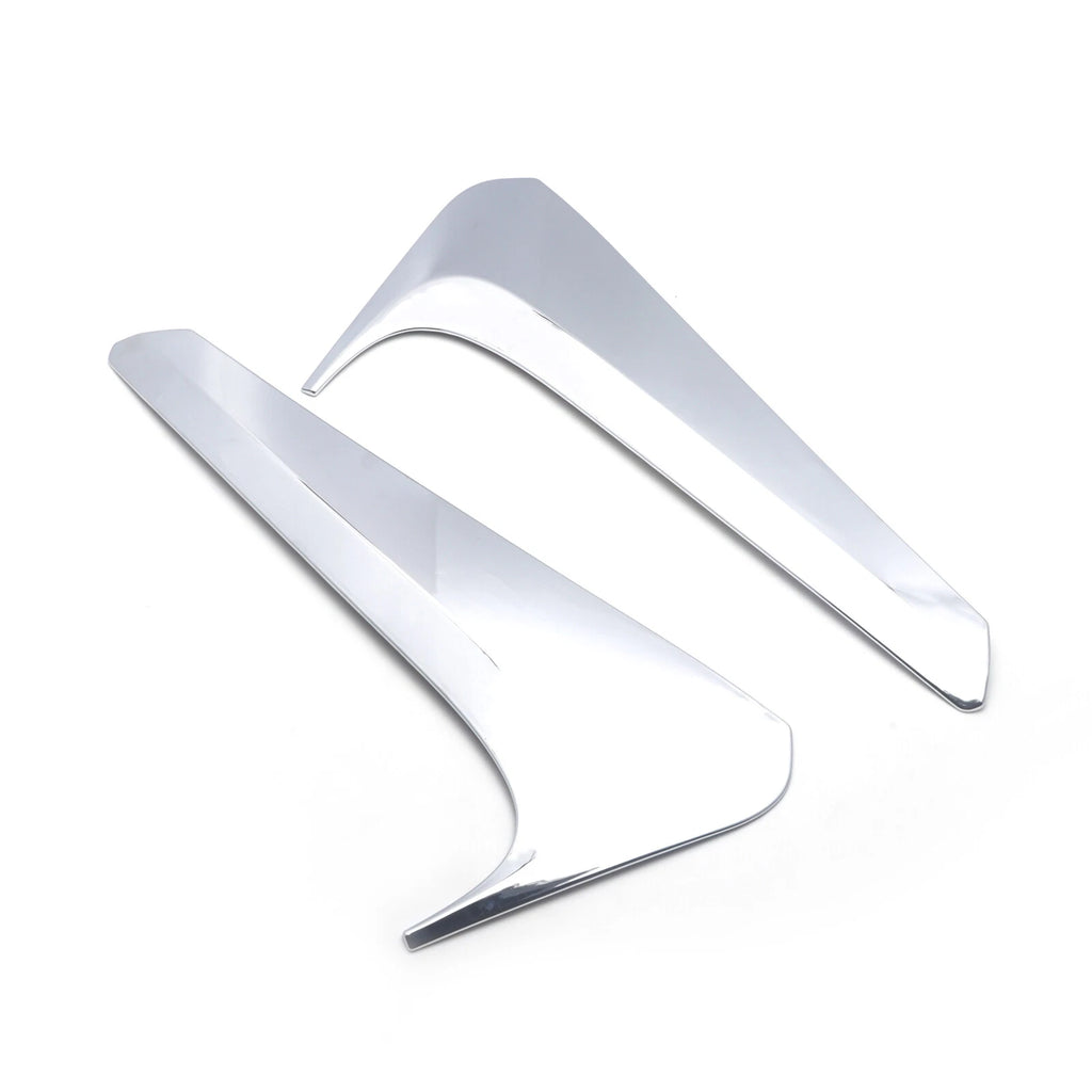 Chrome Rear Window Side Spoiler Wing Cover Trims for Toyota Highlander (2014-2019)