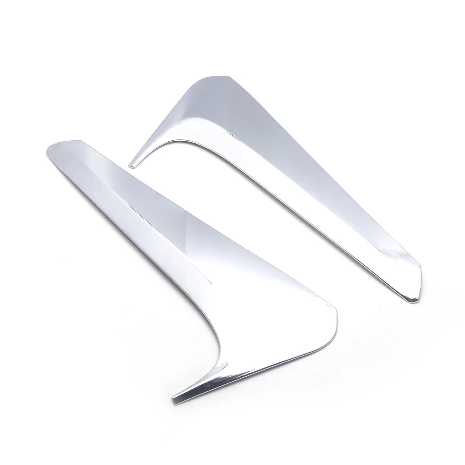 Chrome Rear Window Side Spoiler Wing Cover Trims for Toyota Highlander (2014-2019)