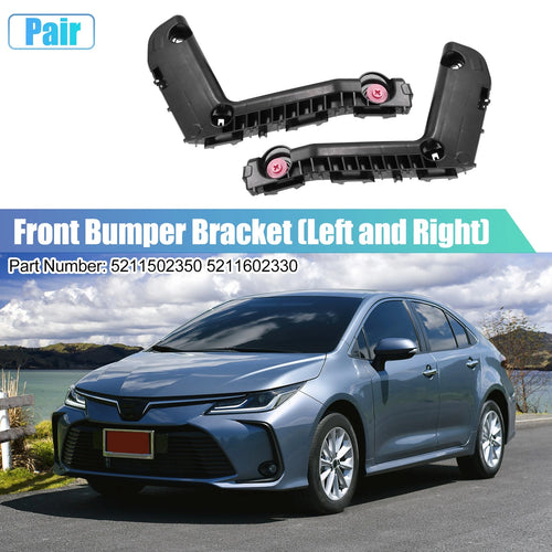 1 Pair Front Bumper Mounting Support Bracket 5211502350 5211602330 for Toyota 