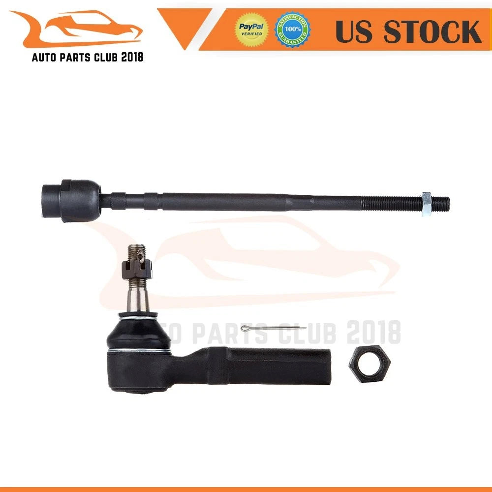 2X Front Inner Outer Tie Rod Ends for Buick Allure (2005–2008)