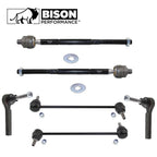 6pc Front Sway Bar Link & Tie Rod End for Dodge Jeep