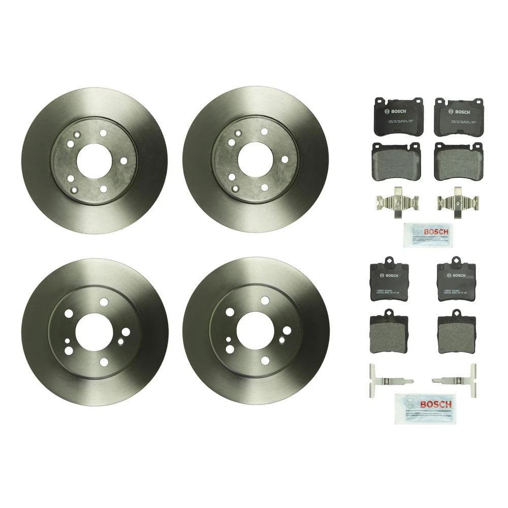 Disc Brake Pad & Rotor Kit for Mercedes (288mm/278mm)
