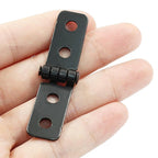 Set of 4 Black Hinges for Door Window Jewelry Box Cabinet Toolbox (N/A)