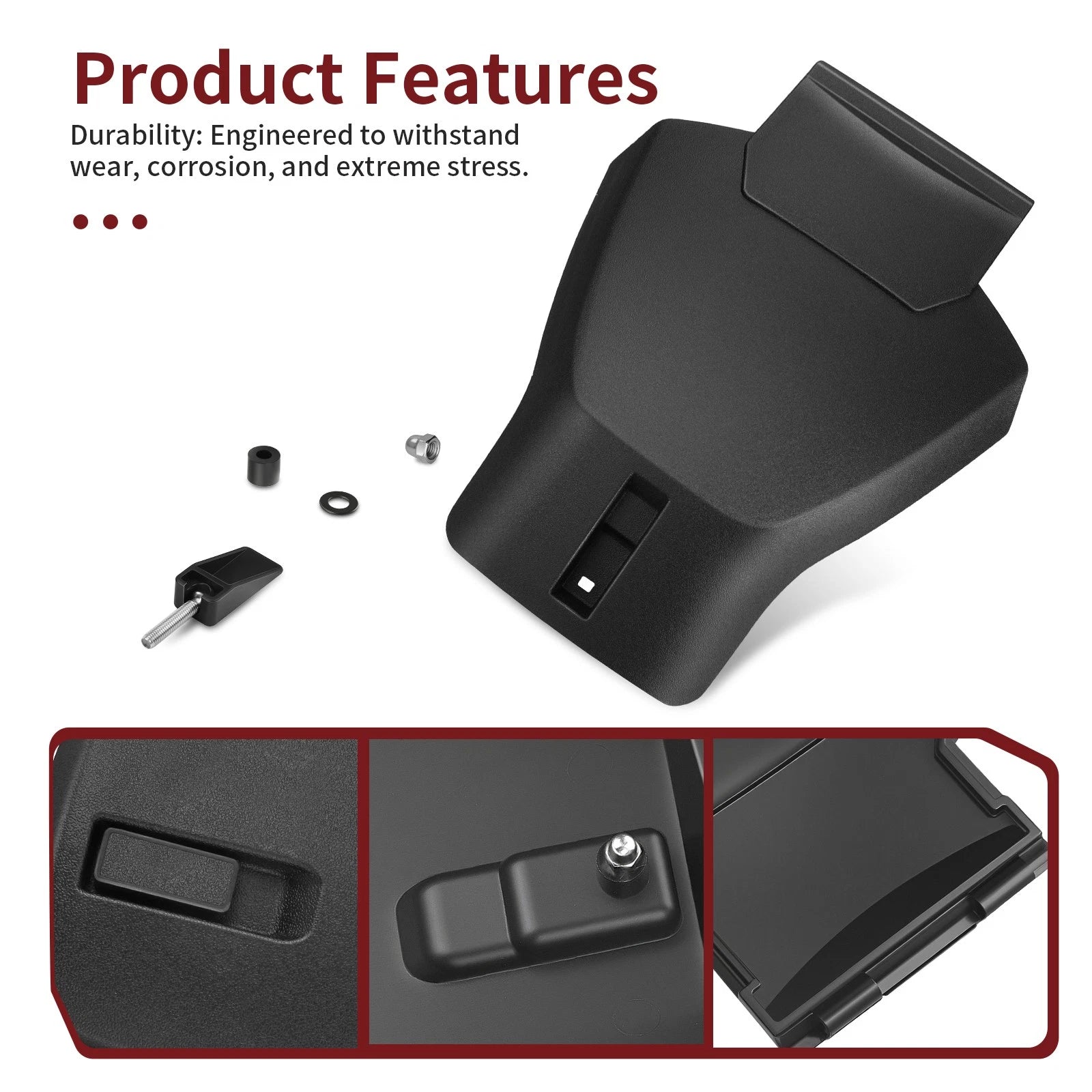 Storage Box Cover Lid & Latch Kit for Arctic Cat ATV 400 450 500 550 650 (2506-235)