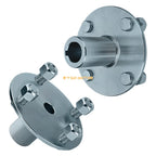2pcs 4" Live Axle Hub for Go-Kart (1" to 3/4" Step-Down, 1/4" Keyed Shaft)