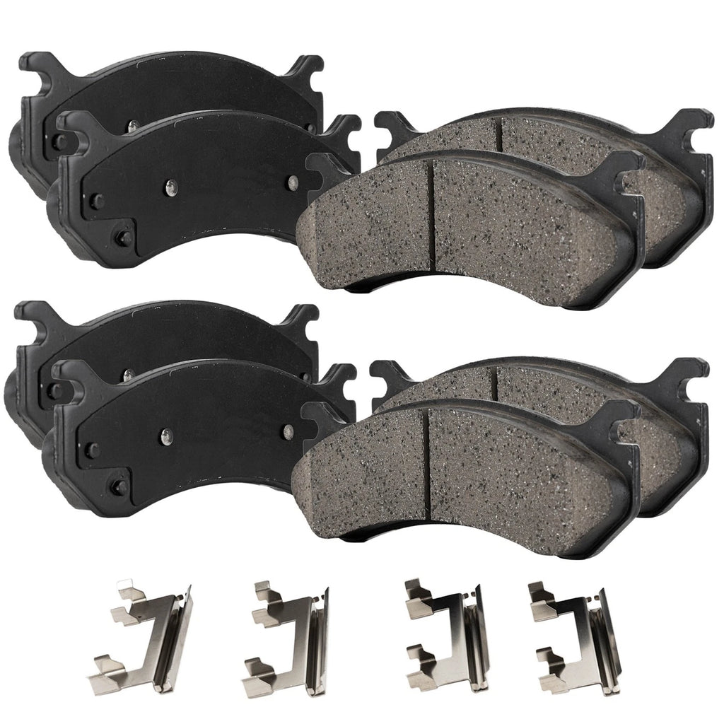 Brake Pad Set for Chevrolet Silverado 1500 (2007) Front and Rear 4WD