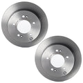 Set of 2 Front 262mm Solid Coated Brake Disc Rotors for Hyundai Kia