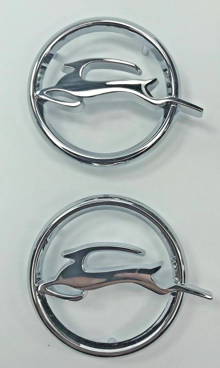Chrome Quarter Panel Deer Emblems for 1964 Chevrolet Impala