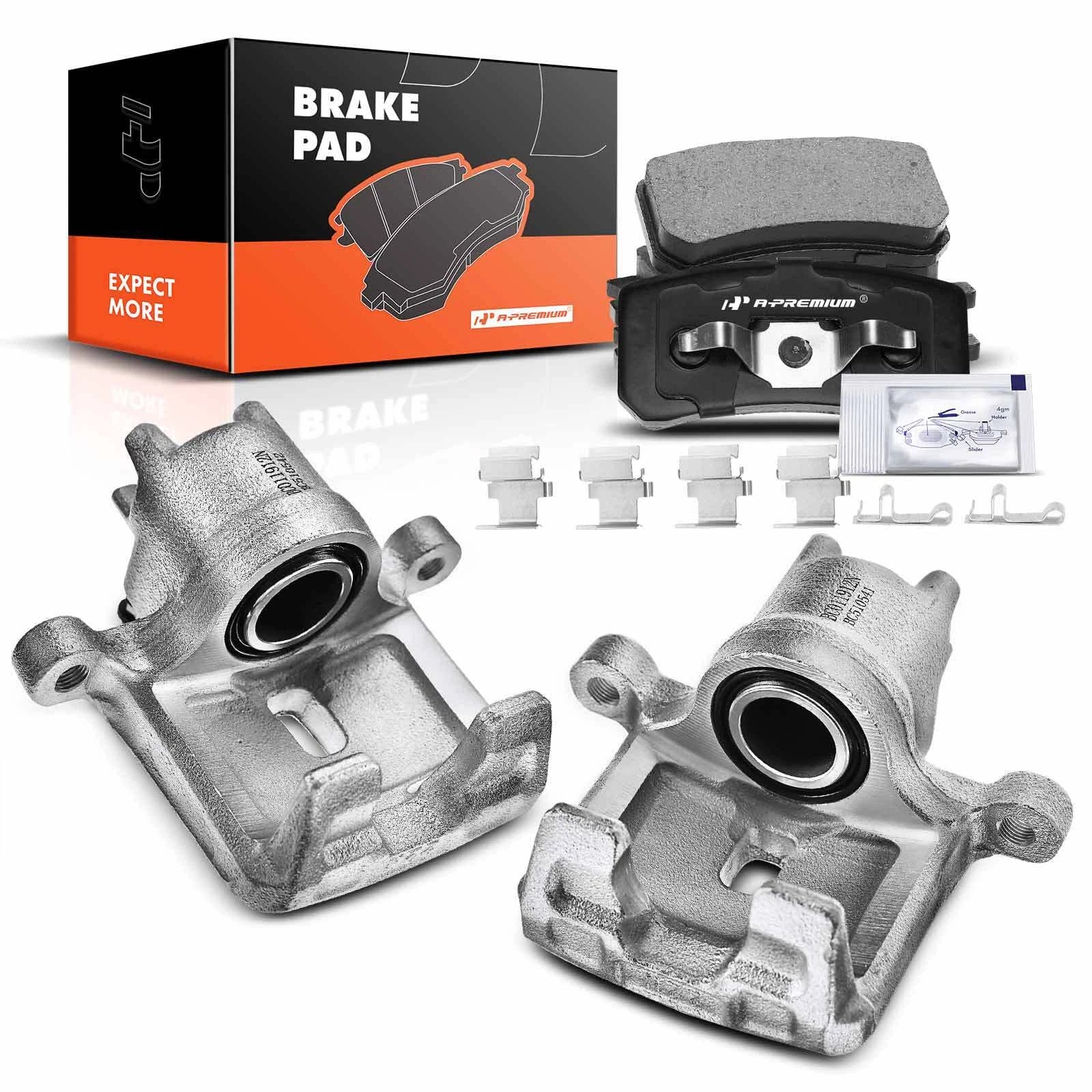 6x Rear Disc Brake Calipers & Pads for Mitsubishi Montero (2001–2006)