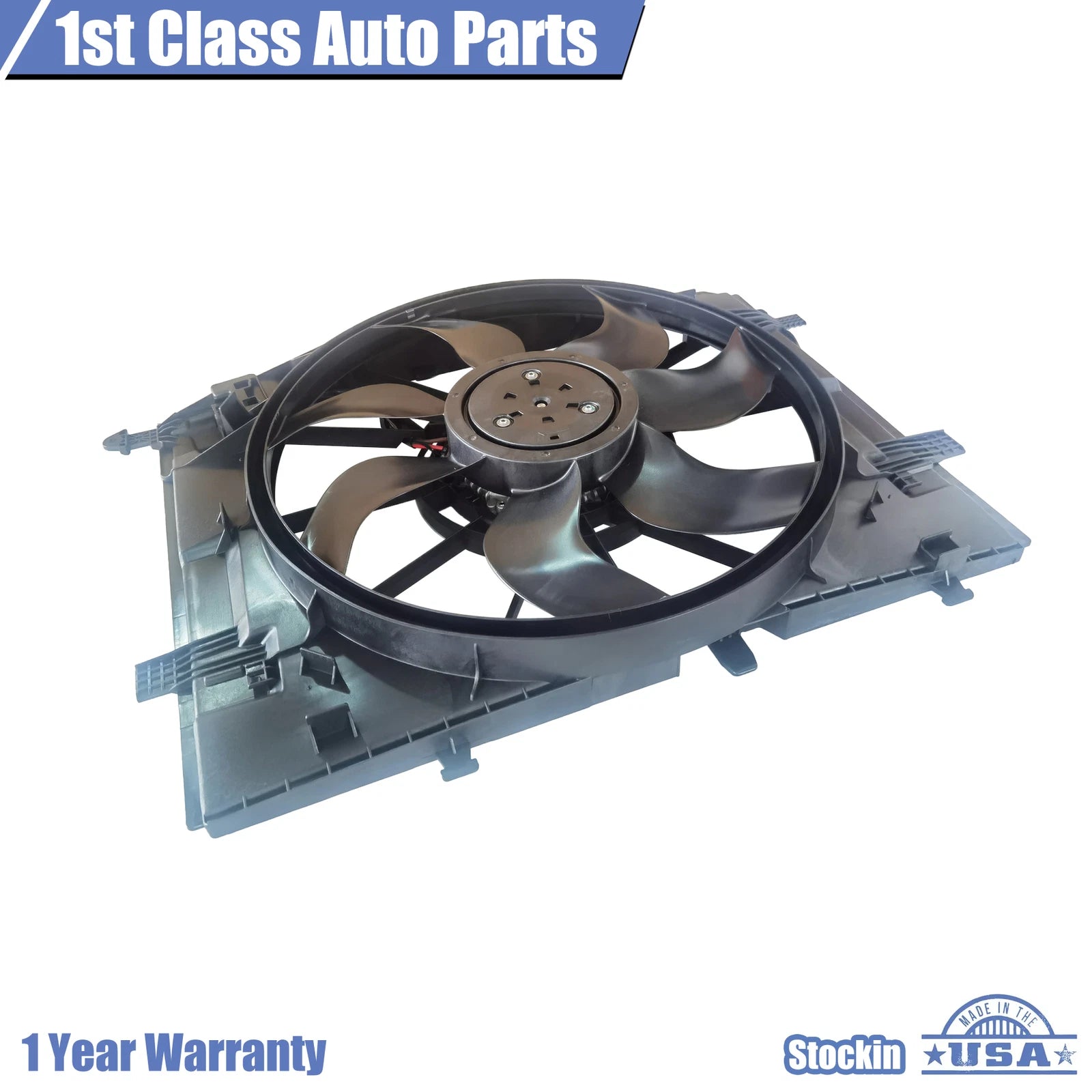 Radiator Cooling Fan Assembly for Mercedes-Benz W205 C-Class (2015–2021)