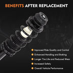 2X Front Quick Complete Struts & Coil Spring Assembly for Nissan Versa (2012-2019)