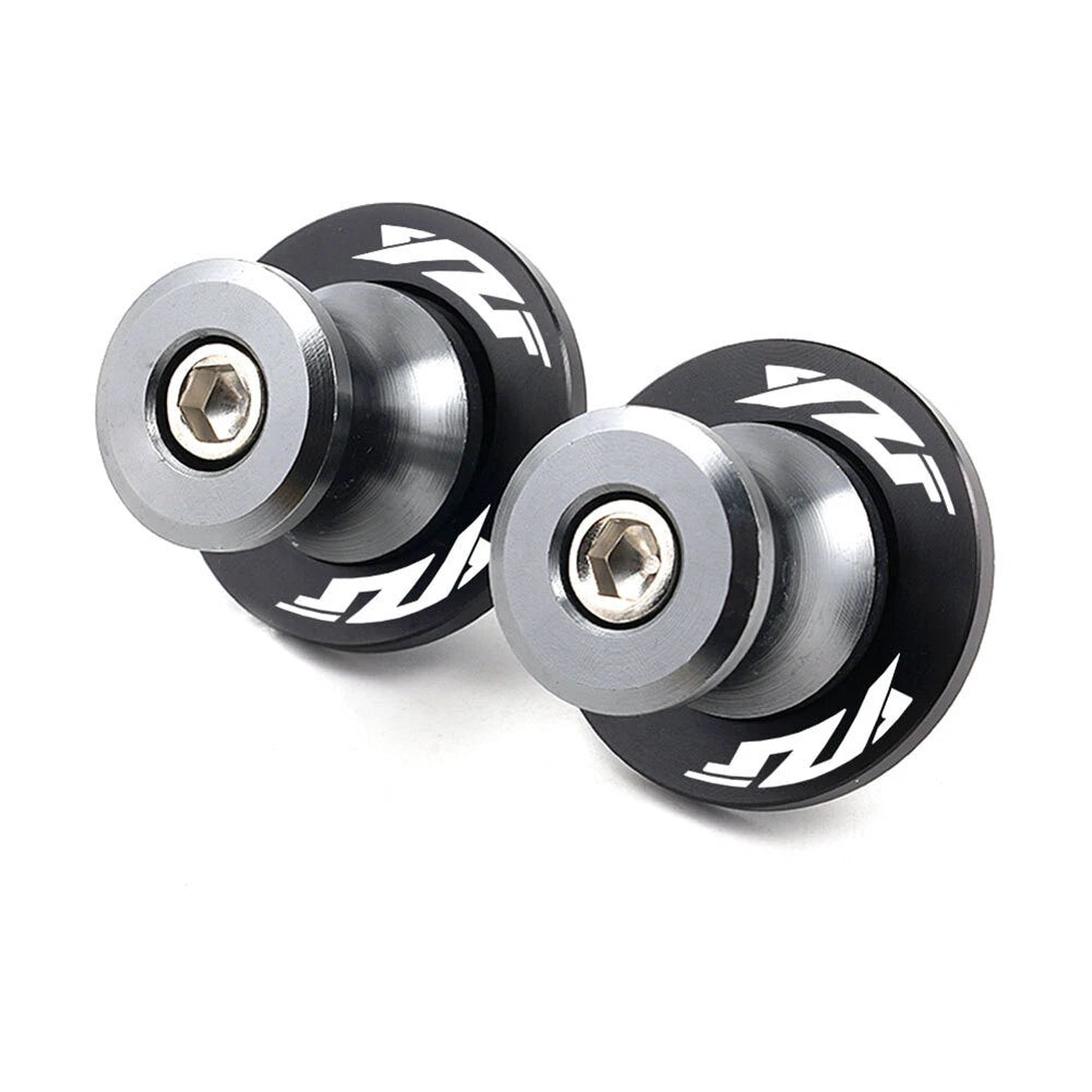 2X CNC Swingarm Spools Slider Stand Screws M6 for Yamaha YZF R1 R3 R6 (2015–2023)