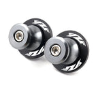 2X CNC Swingarm Spools Slider Stand Screws M6 for Yamaha YZF R1 R3 R6 (2015–2023)
