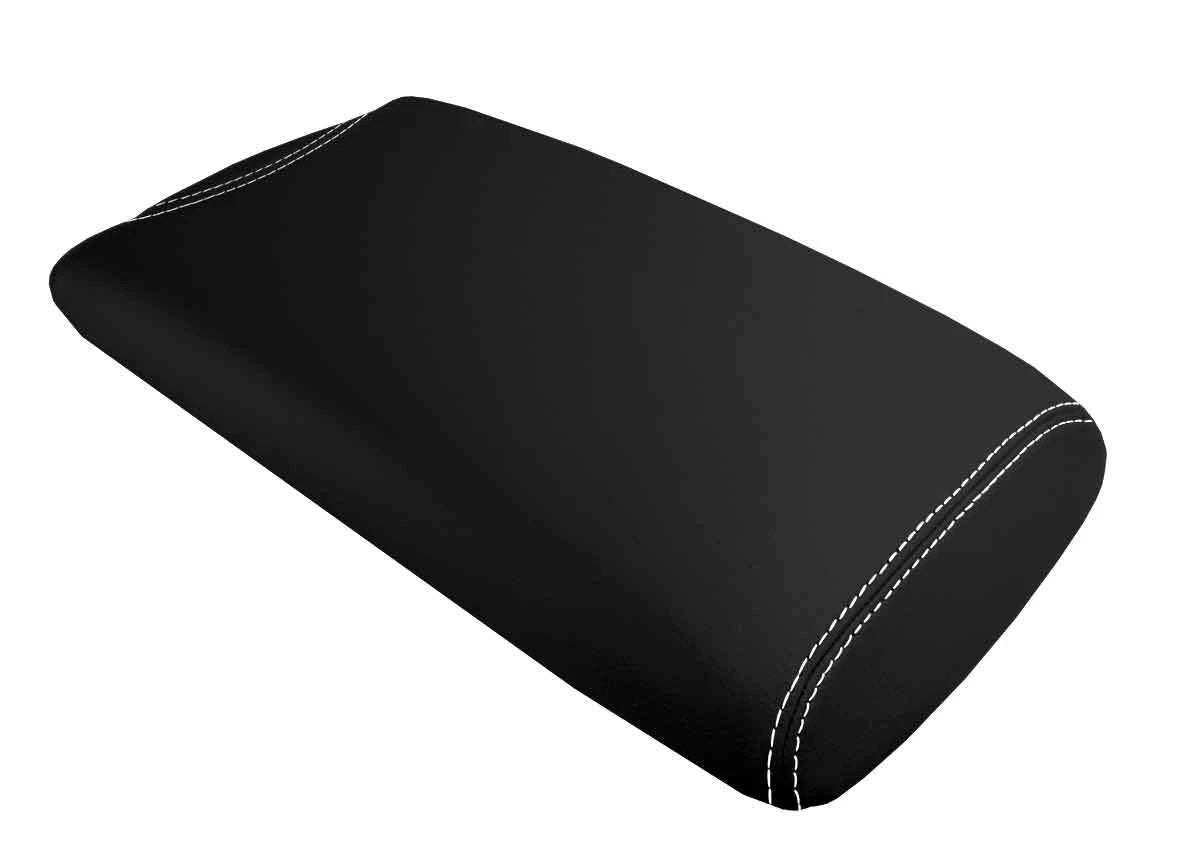 Leather Console Lid Armrest Cover for Lexus LS460 (2007–2016) White Stitch