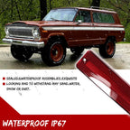 Red Lens Rear Side Markers for Jeep J Series (Year Range)
