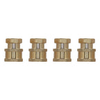 Set of 4 Brass Pressure Washer Couplers for Quick Connect 1/4" NPT