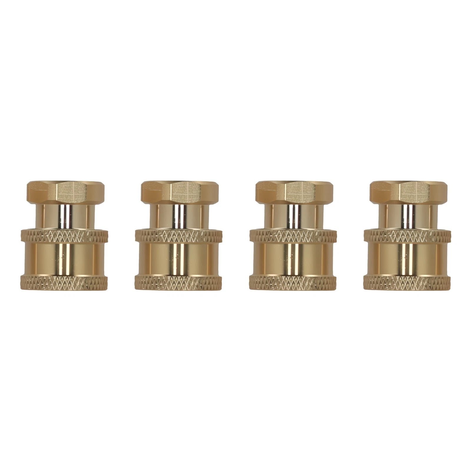 Set of 4 Brass Pressure Washer Couplers for Quick Connect 1/4" NPT
