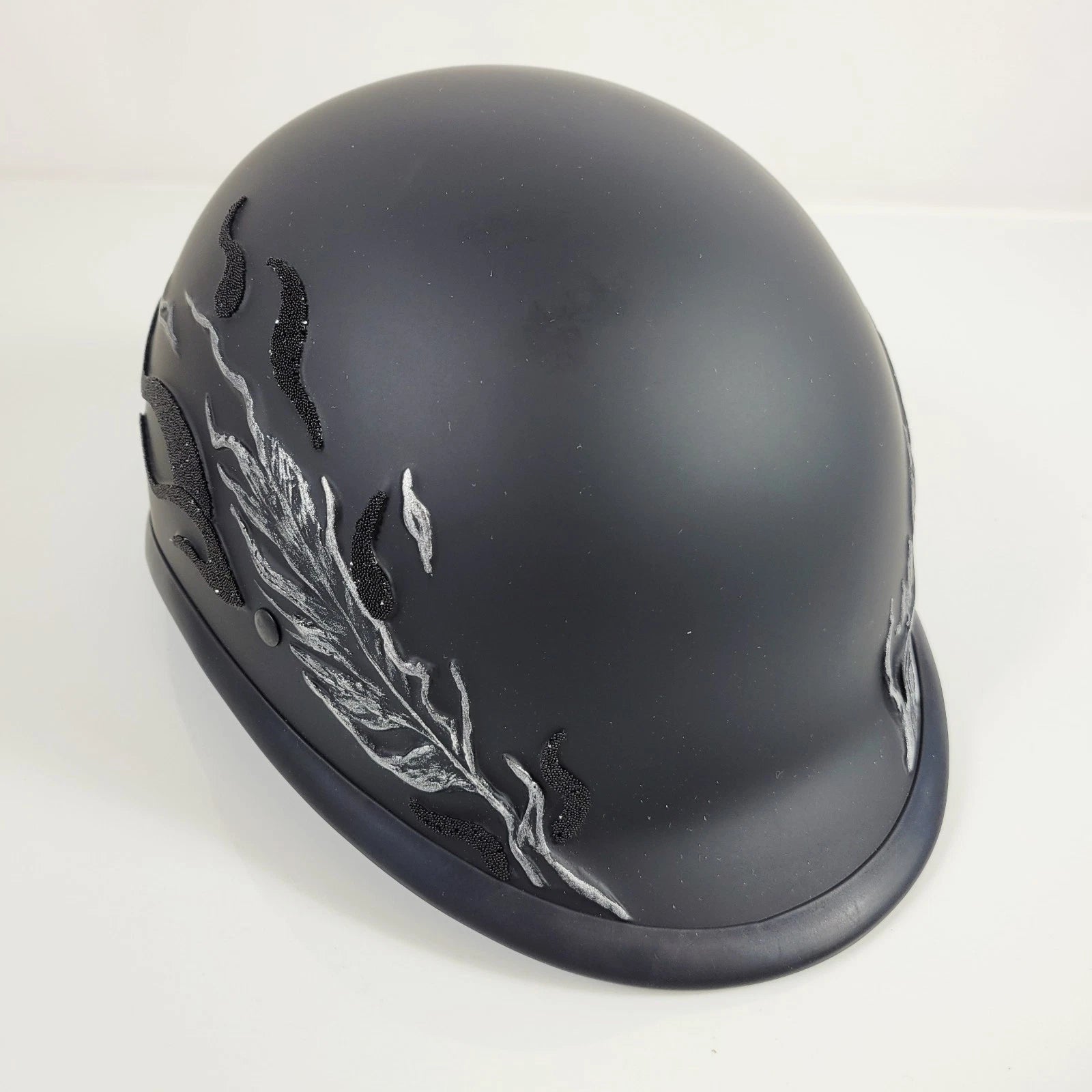 Half Helmet for Motorcycle (DOT Approved) with Swarovski Crystal Low Profile