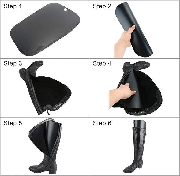 20 Pieces Boot Shaper Inserts for Tall Boots - Black