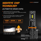 Set of 4 H11 9005 LED Headlight Bulbs for NOVSIGHT (2010–2023)