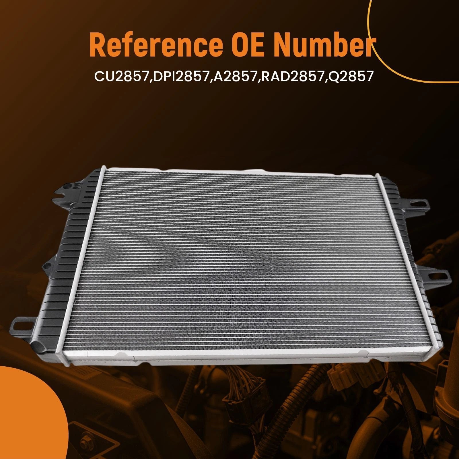 Direct Replacement Radiator for Chevy GMC Silverado Sierra HD 6.6L (2001–2019) 15849616