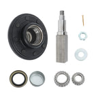 Trailer Axle Hub Kit with Bearings for 6000lbs Trailer (Fits 8 on 6.5")