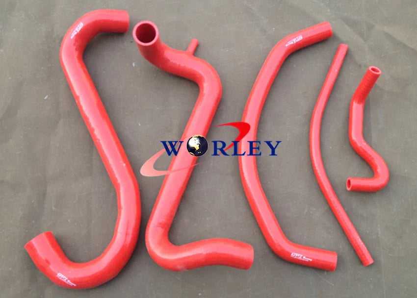Red Hose for AU Falcon 4.9L V8 XR8 Silicone Radiator Heater (1998-2002)