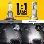 2X 9006 LED Headlight Bulbs for Low Beam (6000K)