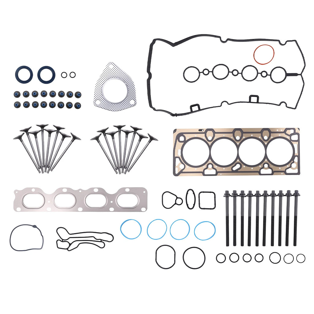 Head Gasket Set with Bolts & Valves for Chevy Cruze Sonic 1.8L (2011–2017)