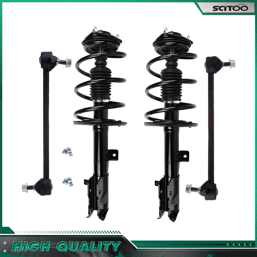 Front Complete Strut Assemblies & Sway Bar End Links for Jeep Compass Patriot (2007–2017)