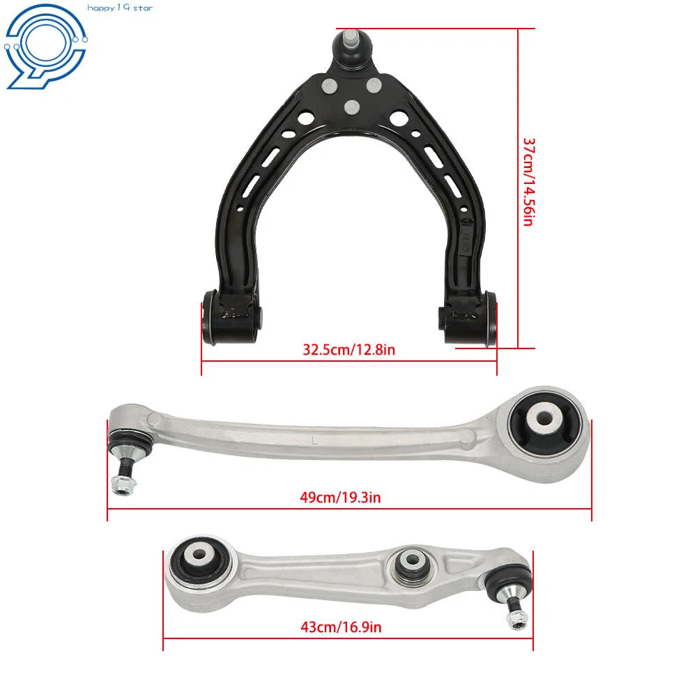 Set of 6 Control Arms for Tesla Model S (2012–2018) 1041571-00-B
