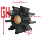 Engine Flexible Impeller for DAF D 620, DK 1160 (Inboard Marine)