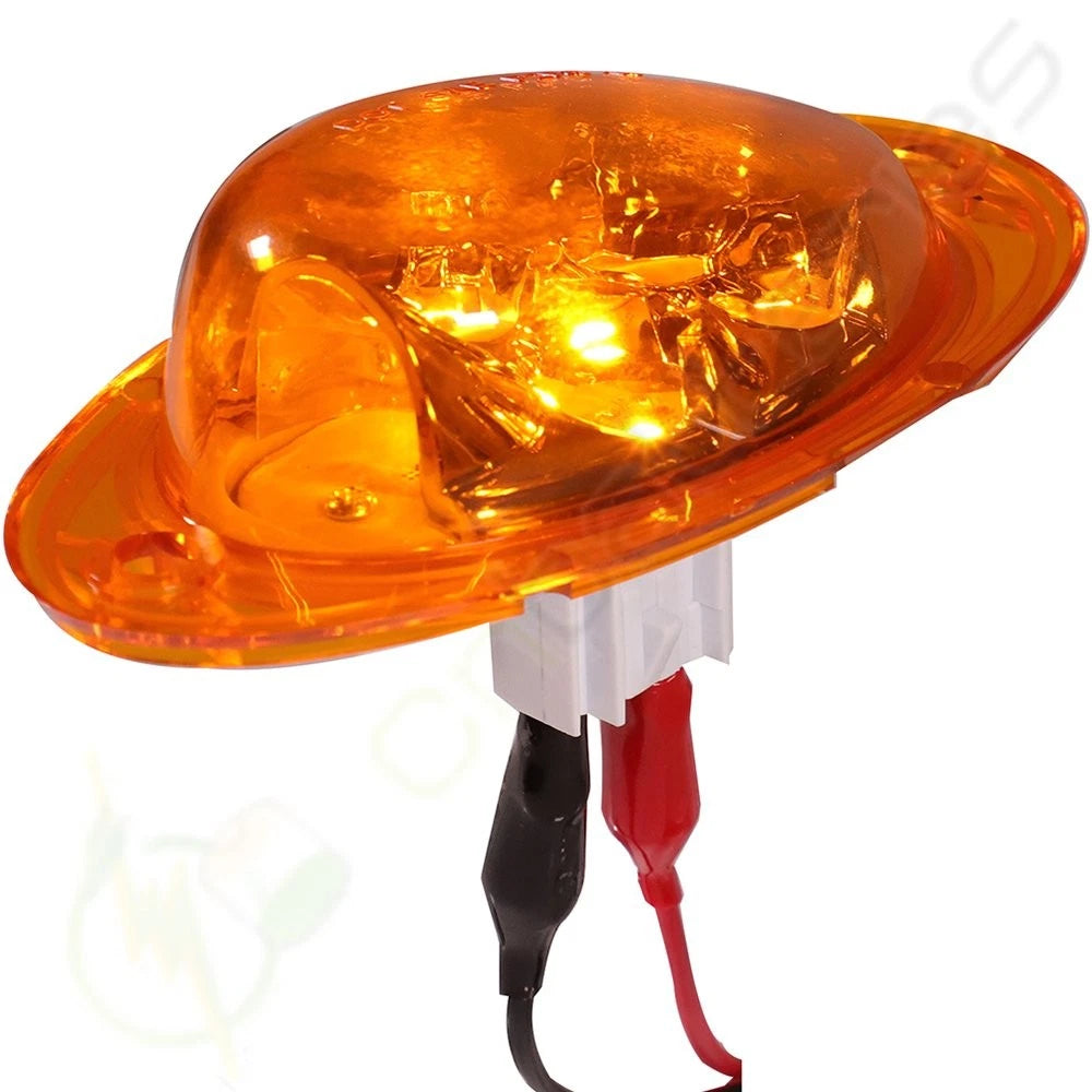 4X Amber LED Side Marker Turn Signal Lights for Freightliner Cascadia (2010–2023)