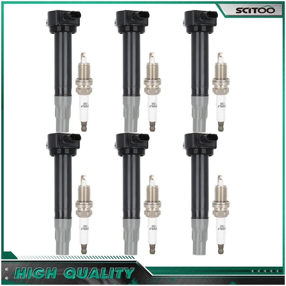 6X Ignition Coils & Spark Plugs for Chrysler 300, Dodge Charger (2006–2010)